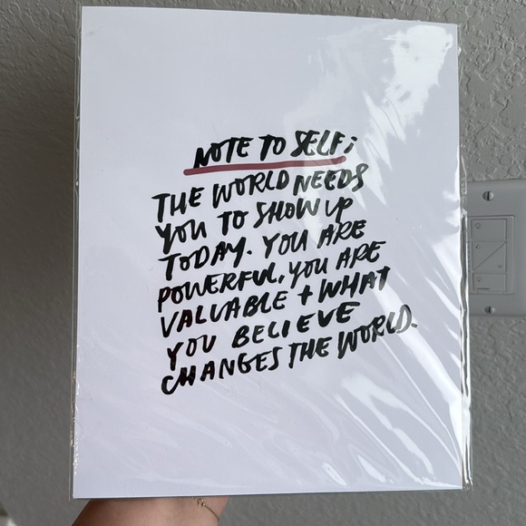 Note To Self - Motivational Wall Art Print - 8"x10" Print - Picture 2 of 2